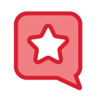 Star speech bubble icon