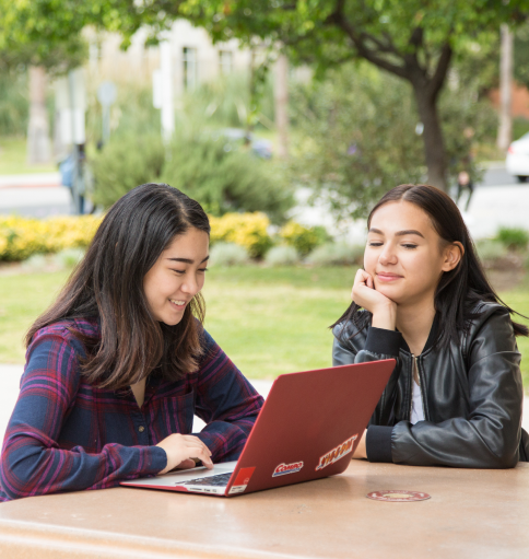 Students on laptop